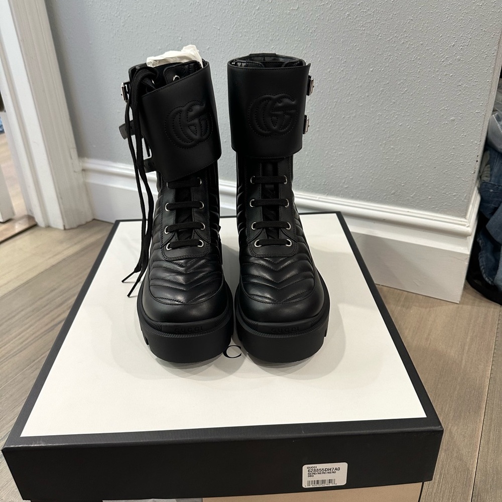 Brand new authentic logo combat boots - Picture 2 of 5